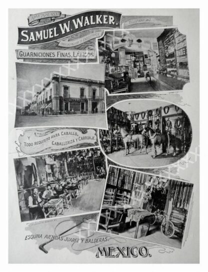CARTEL ANTIGUO ORIGINAL DE 1897 EMPRESA SAMUEL W. WALKER - Image 2