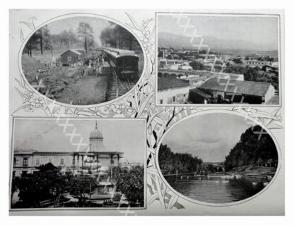 CARTEL ANTIGUO ORIGINAL DE 1897 FERROCARRIL CUERNAVACA /PACIFICO/VER - Image 3
