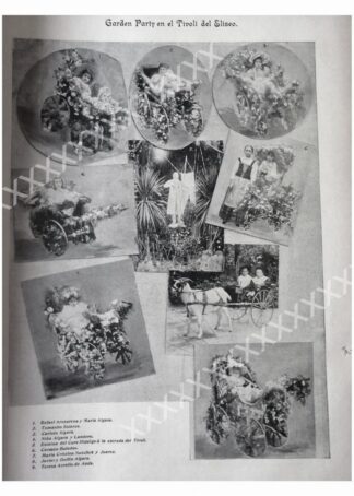 CARTEL ANTIGUO ORIGINAL DE 1897 NIÑOS EN EL TIVOLI DEL ELISEO ASM