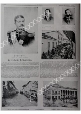 CARTEL ANTIGUO ORIGINAL DE . 1897 REVOLUCION EN GUATEMALA