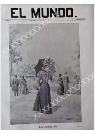 PORTADA ANTIGUA ORIGINAL  1897. JOSE Ma. VILLASANA, PRIMEROS FRIOS