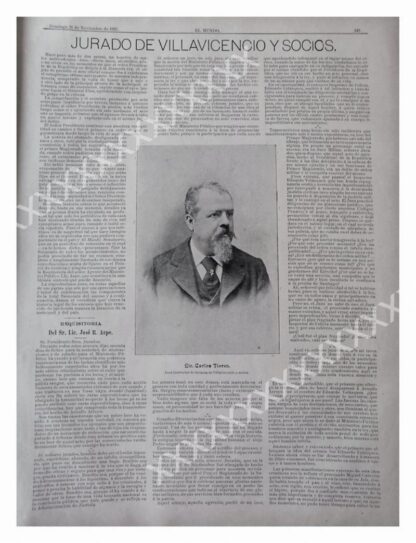 CARTEL ANTIGUO ORIGINAL DE REPORTAJE ANTIGUO 1897 EL CASO VILLAVICENCIO (CASO ARROYO) - Image 3