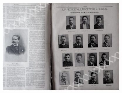 CARTEL ANTIGUO ORIGINAL DE REPORTAJE ANTIGUO 1897 EL CASO VILLAVICENCIO (CASO ARROYO) - Image 4
