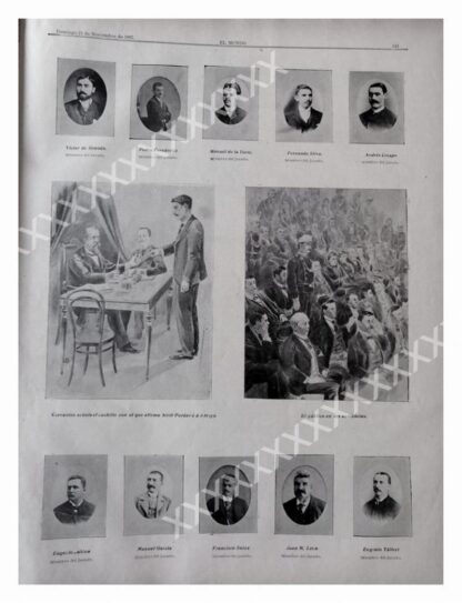 CARTEL ANTIGUO ORIGINAL DE REPORTAJE ANTIGUO 1897 EL CASO VILLAVICENCIO (CASO ARROYO) - Image 7
