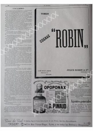 CARTEL ANTIGUO ORIGINAL DE RARO . VINOS. COGNAC ROBIN /OPOPONAX ETC