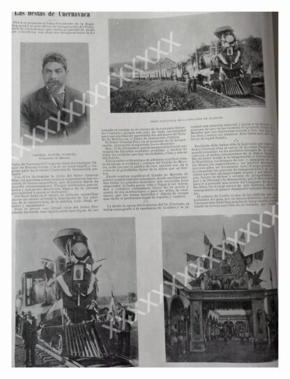 CARTEL ANTIGUO ORIGINAL DE 1897 FIESTAS DE CUERNAVACA - Image 2