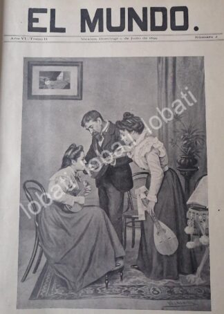 PORTADA ANTIGUA ORIGINAL  1899 LECCION DE MANDOLINA. POR JOSE MARIA VILLASANA