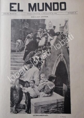 PORTADA ANTIGUA ORIGINAL  ARTISTICA 1899. CURIOSIDAD. POR: L. PASINI