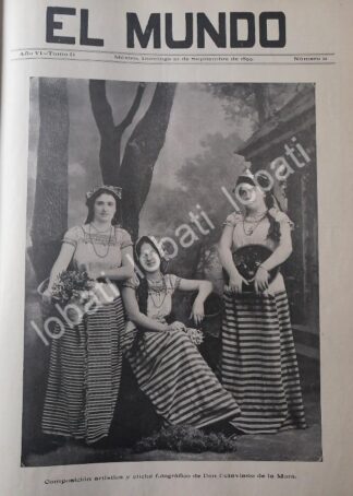 PORTADA ANTIGUA ORIGINAL  DE OCTAVIANO DE LA MORA 1899