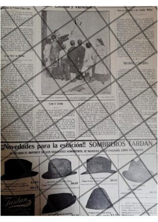 AFICHE ANTIGUO ECLIPSE EN MEXICO Y MAS NOTAS 1912