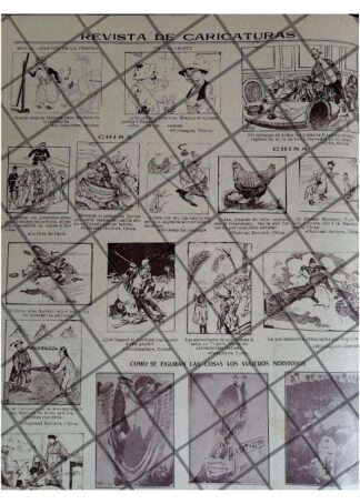 TIRA COMICA ANTIGUA 1912 SATIRA POLITICA /2