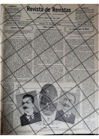 PORTADA ANTIGUA 1912 CANDIDATOS DE JALISCO Y MAS