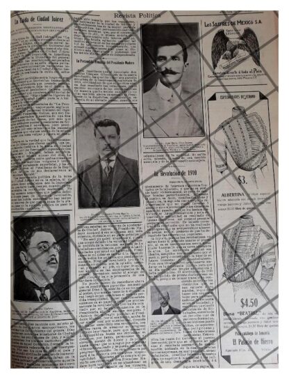 AFICHE ANTIGUO PINO SAUREZ /REVOLUCION MEXICANA 1912 - Image 2