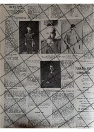 AFICHE ANTIGUO GABINETE DE FRANCISCO MADERO 1912 Y MAS