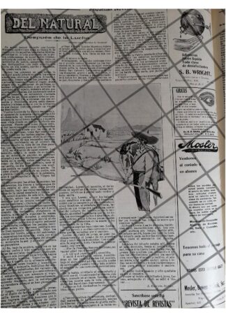 AFICHE INEDITO CUENTO REVOLUCIONARIO/ RAFAEL RUBIO 1912