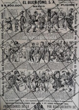 TIRA COMICA ANTIGUA CIGARRERA EL BUEN TONO 1912 /45