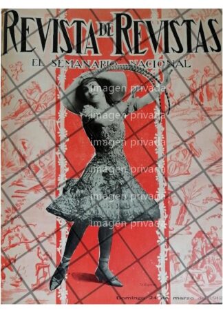 PORTADA ANTIGUA LA ACTRIZ MARIA CONESA 1912