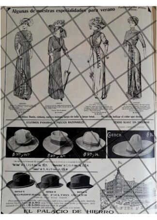 PUBLICIDAD ANTIGUA TIENDA EL PALACIO DE HIERRO 1912 /138