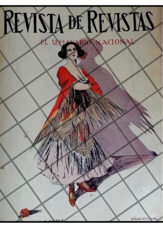 PORTADA ANTIGUA 1912 BAILADORA FLAMENCA