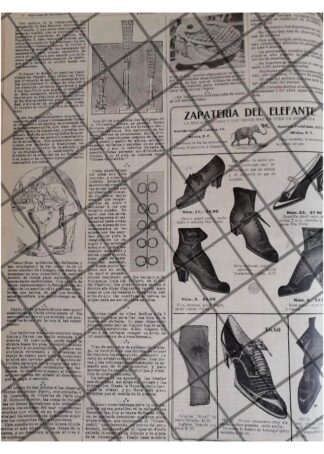 CARTEL RETRO ZAPATERIA DEL ELEFANTE Y OTRAS 1912 /6