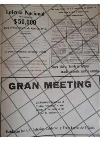 AFICHE POLITICO ANTIGUO 1912 MEETING DEL PARTIDO LIBERAL