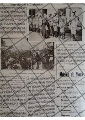 AFICHE ANTIGUO 1912 ALBERTO BRANIFF EN LA REVOLUCION