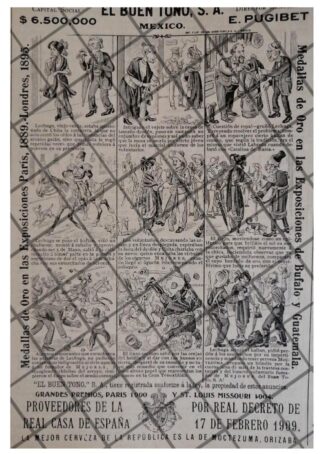 TIRA COMICA ANTIGUA CIGARRERA EL BUEN TONO 1912 /57