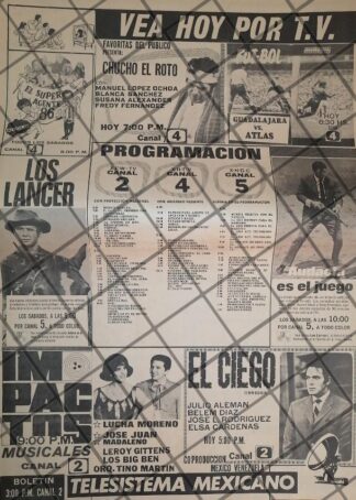 PUBLICIDAD RETRO. TELESISTEMA MEXICANO 1969 (TELEVISA)