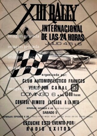 PUBLICIDAD RETRO. 13 RALLY INTERNACIONAL 1969 CANAL 13