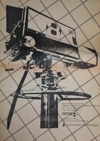 PUBLICIDAD RETRO X.H.T.M. CANAL 8 DE PUEBLA 1969 /2