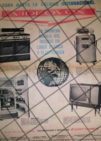 PUBLICIDAD RETRO INICIA VIDEOVOX EN MEXICO 1969