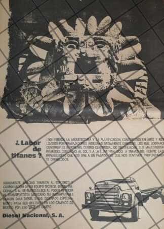CARTEL RETRO CAMIONES DINA 1967. T POSTER