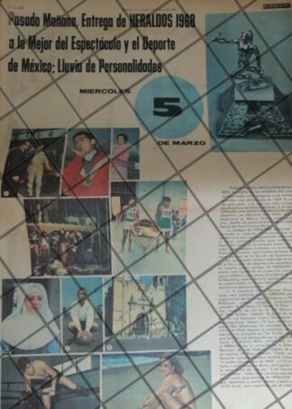 PUBLICIDAD RETRO ENTREGA DE PREMIOS HERALDO 1968