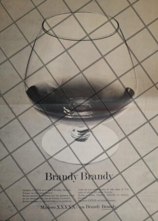 CARTEL PUBLICITARIO RETRO BRANDY MADERO X.X.X.X.X.X 1969 POSTER