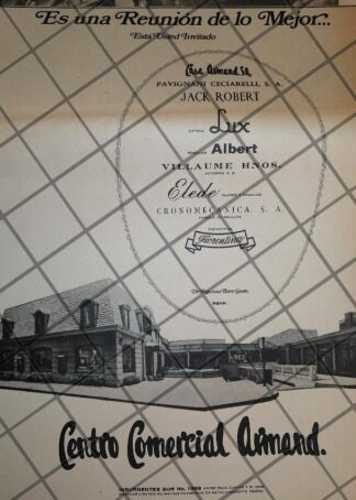 PUBLICIDAD RETRO CENTRO COMERCIAL ARMAND D.F. 1969