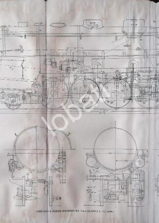 GRABADO ANTIGUO LOCOMOTORA CLASE J4 1928 / A10