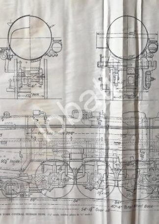 GRABADO ANTIGUO LOCOMOTORA HUDSON 1928 / A14