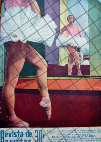 PORTADA ANTIGUA LA BAILARINA NATHALIE KRASOVSSKA 1937
