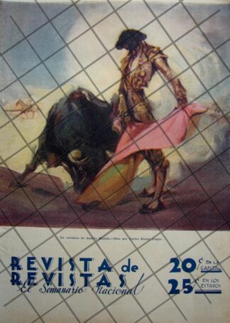 PORTADA ANTIGUA TORERO ANDRES BLANDO. POR. RAUNO LLOPIS 1939