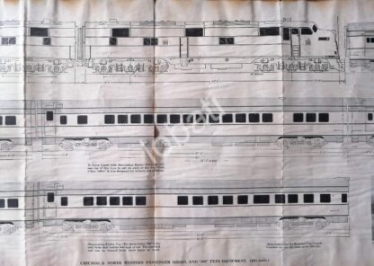 GRABADO ANTIGUO TREN CHICAGO DIESEL 400 1928 / A4 - Image 3