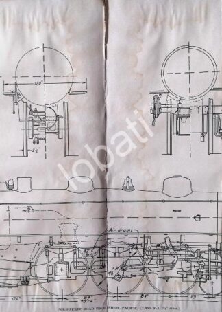 GRABADO ANTIGUO LOCOMOTORA CLASE F-3 1928 / A6