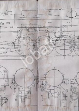GRABADO ANTIGUO LOCOMOTORA CLASE K-3 1928 / A7