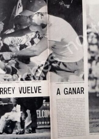 CARTEL ANTIGUO ORIGINAL DE MONTERREY VUELVE A GANAR CAMPEONATO DE BEISBOL 1958