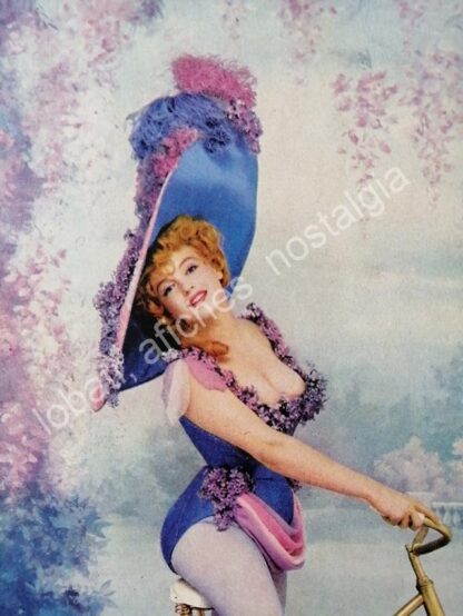 CARTEL ANTIGUO ORIGINAL DE NOTA. MARILYN MONROE INTERPRETA A CLARA BOW. 1960s - Image 2