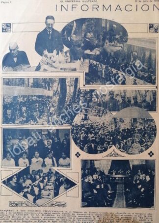 CARTEL ANTIGUO ORIGINAL DE NOTA DE PRENSA 1922 EVENTOS DR. RAUL GARATE Y OTROS