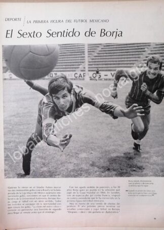 CARTEL ANTIGUO ORIGINAL DE NOTA SOBRE ENRIQUE BORJA 1960s