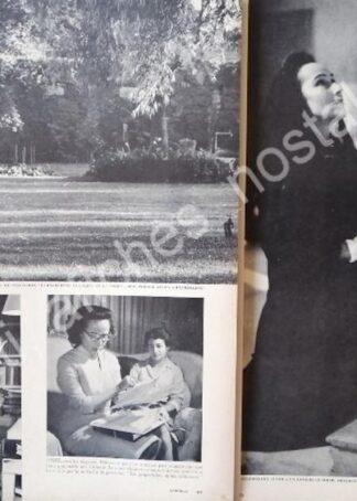 CARTEL ANTIGUO ORIGINAL DE REPORTAJE SOBRE DOLORES DEL RIO 1950s