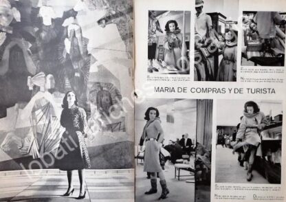 CARTEL ANTIGUO ORIGINAL DE MARIA FELIX DE COMPRAS EN NEW YORK 1950s - Image 4