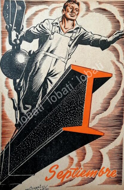 CARTEL ANTIGUO ORIGINAL DE AFICHES FUNDIDORA MONTERREY DIBUJOS DE GABRIEL VARGAS 1940 - Image 10