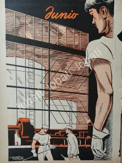 CARTEL ANTIGUO ORIGINAL DE AFICHES FUNDIDORA MONTERREY DIBUJOS DE GABRIEL VARGAS 1940 - Image 7
